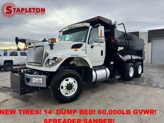 2012 international workstar 7600 new tires, 14' dump bed, 60000lb gvwr