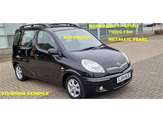 2004-54 toyota yaris verso 1.3 t-spirit auto 79k fsh 18 stamps met pearl black