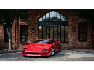 1989 ferrari f40 rouge manuel, 5 vitesses conduite à gauc...