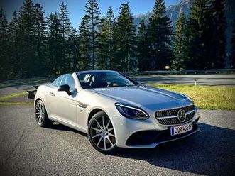 mercedes-benz slc-klasse slc 43 amg | v6biturbo iridiumsilber |volleder|carbon|harmankardon|airscarf|magicsky|distronic|navi