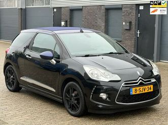 citroën ds3 cabrio - 1.2 vti so chic navi cruise clima boekjes nap nieuw apk