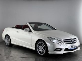 2011 mercedes-benz e class 5.5 e500 v8 sport cabriolet g-tronic euro 5 2dr convertible petrol aut...