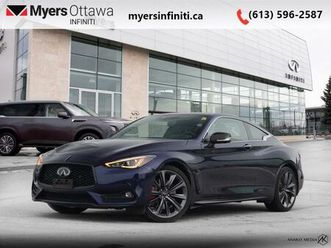 used 2022 infiniti q60 red sport i-line - low mileage