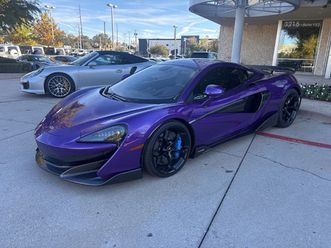 2019 mclaren 600lt rare mso mauvine blue tons of carbon luxury pack n