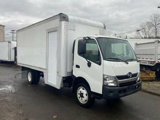 2018 hino 195 with 18' van body and power tailgate (25-157)