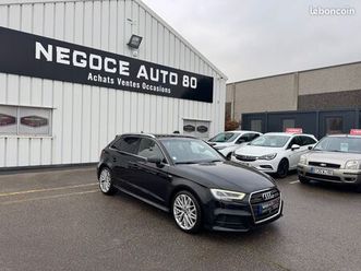 audi a3 sportback s-line 2.0 tfsi 190 cv s tronic 7 quattro 152500 km 08/2017 feux dynamique ligne supersprint webasto