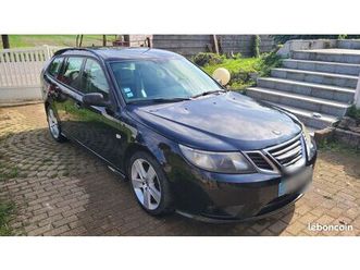 saab 9-3 break sport-hatch noire, finition vector, moteur 1.9 ttid 180cv