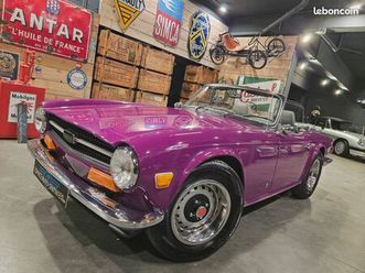 livrons gratuitement a votre domicile, ce étincelant roadster triumph tr6 2.5 6 cyl à prix très attractif