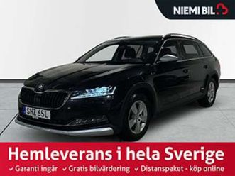 skoda superb scout 2.0 tdi 4x4 drag dvärm kamera canton sov