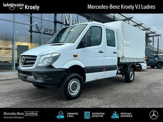 mercedes sprinter 316 cdi 4x4 plateau bâché 6 places 37900ht