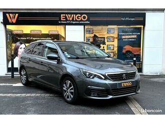 peugeot 308 sw 1.5 bluehdi 130 ch allure eat6 bva + camera de recul + carplay