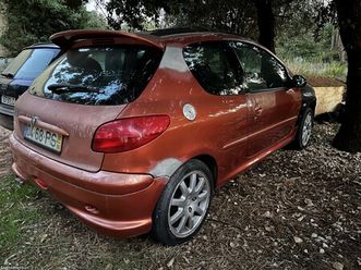 peugeot 206 2.0 gti s16 troco junho/00