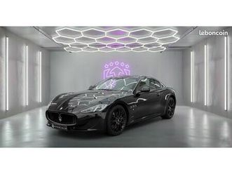 maserati granturismo s 4.7 460ch bvr f1 facelift / couleur nero carbonio / seconde main / pack carbone / pack électriques / pack alcantara / sièges chauffants /