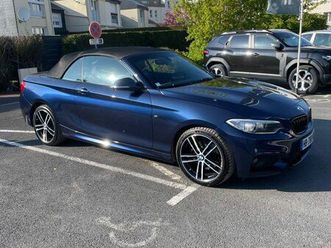 bmw 225d f23 cabriolet 224cv bi turbo ct et revision faite entretien exclusif bmw sans rayure sans défauts 4 pneus neufs car play harman kardon key less