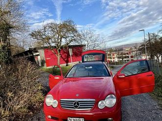 mercedes-benz c 200 coupé, rot