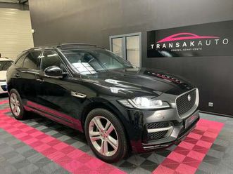 jaguar f-pace 2.0 d 180 cv awd bva8 r-sport + toit ouvrant + sieges chauffants + audio meridian + camera