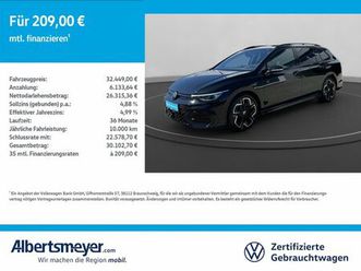 volkswagen golf viii variant 2.0 tdi r-line +dsg+navi+led++
