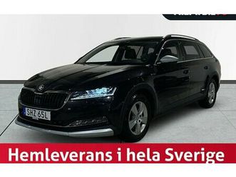 skoda superb scout 2.0 tdi 4x4 drag dvärm kamera canton sov