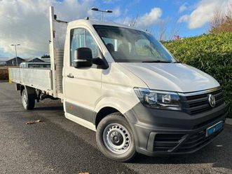 2021 volkswagen crafter cr35 dropside 4.1m bed, ac, euro6 chassis cab diesel manual