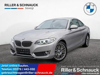 bmw 230i coupe luxury line shz memory leder navi led