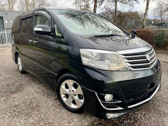 2007 toyota alphard fresh import g edition 2.4 auto 8 seats mpv petrol ulez sunroof 4/b grade mpv...