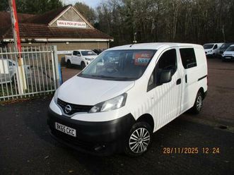 2015 nissan nv200 1.5 dci acenta van car derived van diesel manual