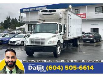 2019 freightliner m2 26' multitemp reefer + railgate + hydraulic brake