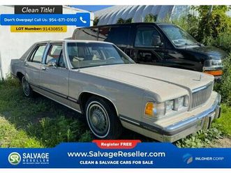 1988 mercury grand marquis gs