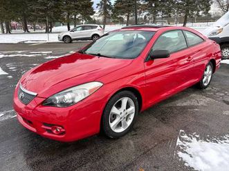 toyota solara! sle! sporty 2dr. lipstick red. low miles!