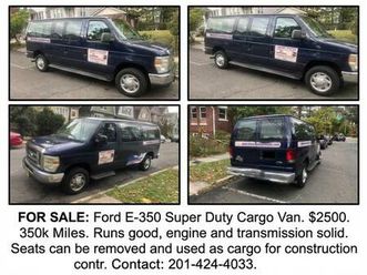 ford e-350 super duty work van / cargo hauler - runs strong - $2,500