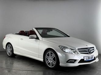 mercedes-benz e-class 5.5 e500 v8 sport cabriolet g-tronic euro 5 2dr