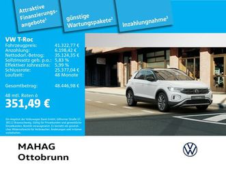 t-roc life 2.0 tdi ahk led+ iq.drive navi parkassist rearview appconnect dsg