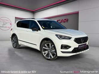 seat tarraco 2.0 tdi 200 ch dsg7 4drive fr 7 places ** rare ** entretien - carplay - cam 360 - attelage - garantie 12 mois