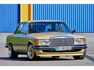 mercedes w116 280 se oldtimer ahorngelb