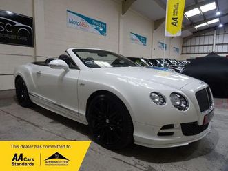 bentley continental 6.0 w12 gtc speed auto 4wd euro 5 2dr