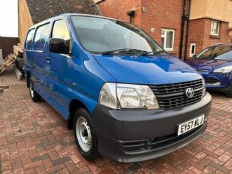 toyota, hiace, panel van, 2008, manual 2494 120bhp aircon