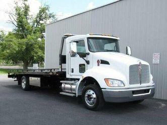 ready to go: white kenworth rollback - $177900