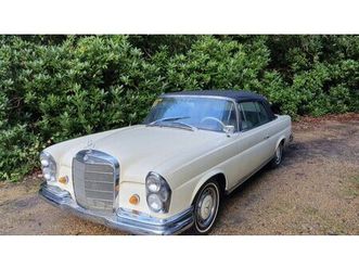 1964 mercedes 220se cabriolet blanc automatique, 4 vitess...