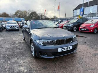 2012 bmw 1 series 2.0td 118d exclusive edition convertible