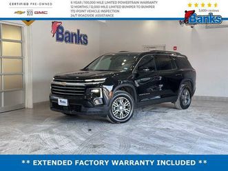 certified 2024 chevrolet traverse lt