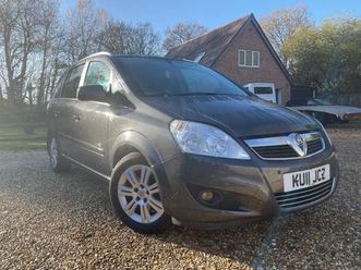 2011 vauxhall zafira 1.6i [115] design 5dr mpv petrol manual