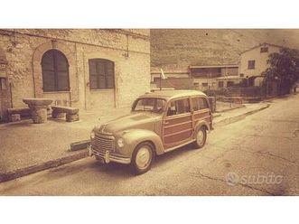 topolino fiat 500c giardiniera legno 1950 asi oro