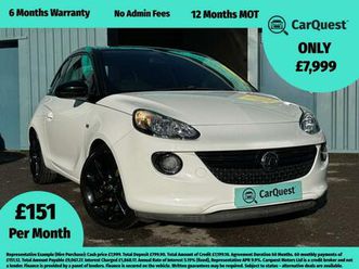 2018 vauxhall adam 1.2i energised 3dr hatchback petrol manual