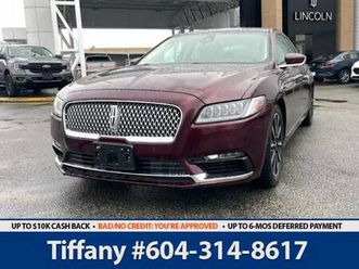 2017 lincoln continental reserve - htd rear seats/twin panel moonroof