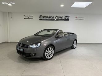 volkswagen golf vi cabriolet 1.4 tsi 122ch carat edition dsg7 / radars av et ar / sieges chauffant