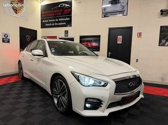 infiniti q50 s hybride sport tech awd bva7 3.5 l v6 365 ch caméra 360* acc cuir bose toit ouvrant ja19” entretien infiniti 02/2017
