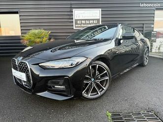 bmw serie 4 (g22) coupe 420i / 420ia 184 m sport / 1ere main / toit ouvrant / sieges elec chaufant memoire / hk / carplay / suivi complet bmw ...