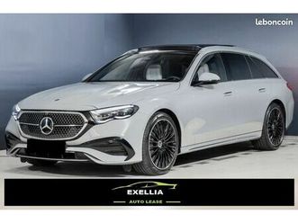 mercedes benz classe e 220 d 197 amg line sw break 9g-tronic, cuir gris, digital, superscreen, pano, caméra 360°, disctronic tva récupérable