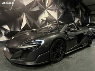 mclaren 675lt spider 3.8 v8 biturbo 675 ch cabriolet carbon mso 2017 675 lt céramique malus payé