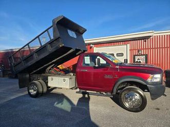 2018 ram 4x4 diesel 4500 dump body wood truck